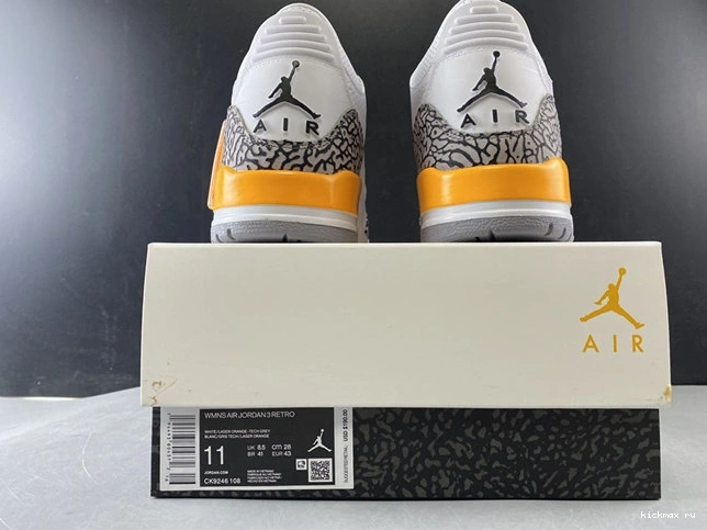 Cheap Laser 3848 Jordan3 CK9246- Orange Cozy 1027